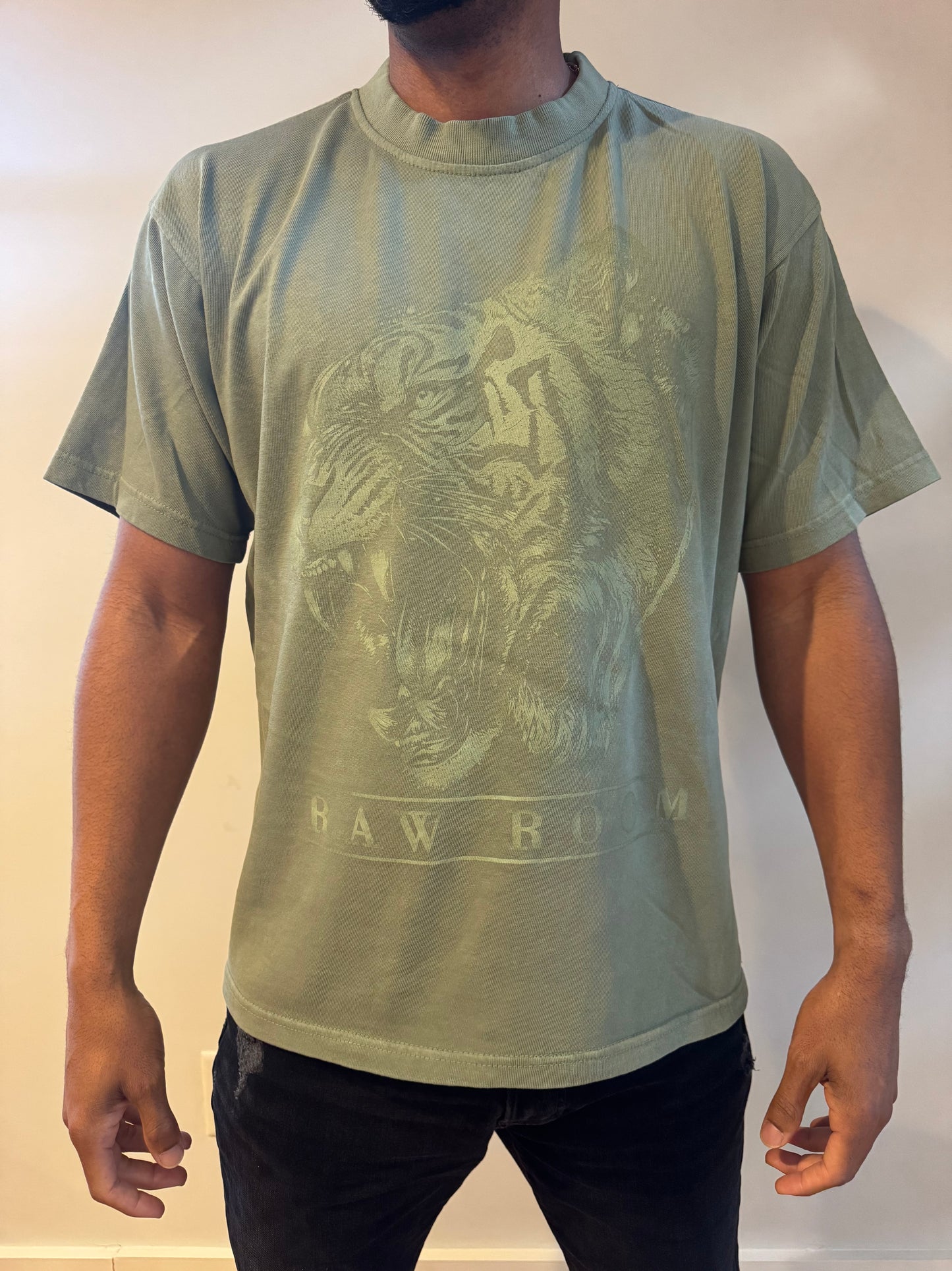 Heavy Green Tiger Tee - PREORDER